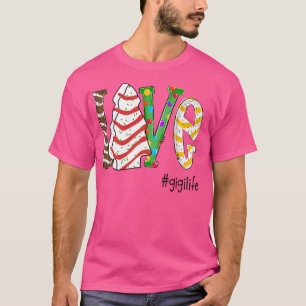 Womens Love Gigilife Christmas Grandma Gift Sweet  T-Shirt