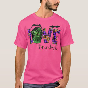 Womens Love halloween scary art Grandma autumn gif T-Shirt