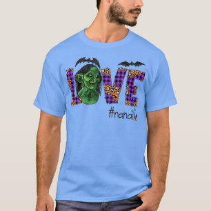 Womens Love halloween scary art Nana autumn gift f T-Shirt