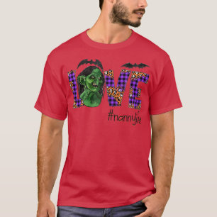 Womens Love halloween scary art Nanny autumn gift T-Shirt