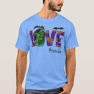 Womens Love halloween scary art Nona autumn gift f T-Shirt