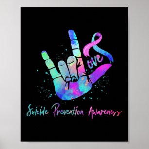 Womens Love Hand Sign Suicide Prevention Awareness