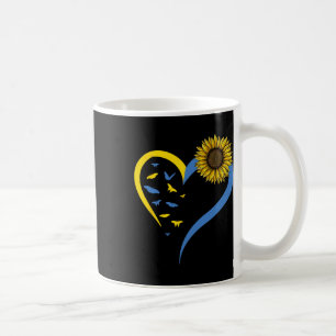Womens Love Heart Ukraine Sunflower Ukrainian Butt Coffee Mug