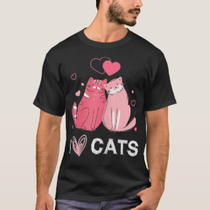 Womens Love Kittens Cat Lovers Apparel T-Shirt