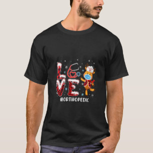 Womens Love Orthopaedic Nurse Funny Reindeer Chris T-Shirt