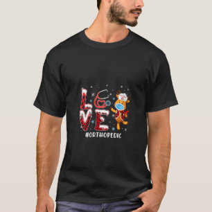 Womens Love Orthopaedic Nurse Funny Reindeer Chris T-Shirt