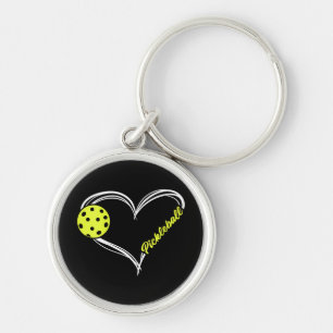 Womens Love Pickleball - cute pickleball match, I  Key Ring