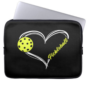 Womens Love Pickleball - cute pickleball match, I  Laptop Sleeve