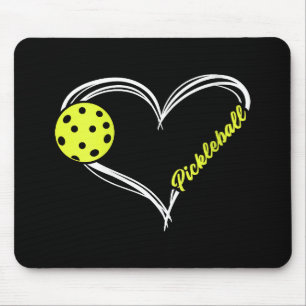 Womens Love Pickleball - cute pickleball match, I  Mouse Pad