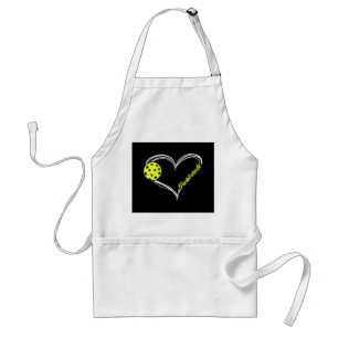 Womens Love Pickleball - cute pickleball match, I  Standard Apron