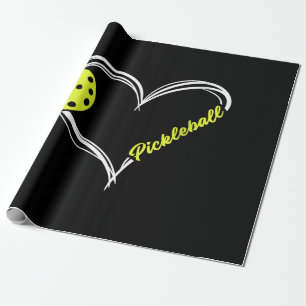 Womens Love Pickleball - cute pickleball match, I  Wrapping Paper