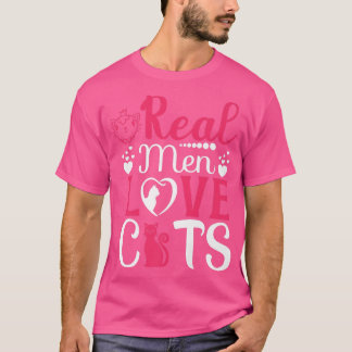 Womens Lovely cat holder cat lover real men love c T-Shirt