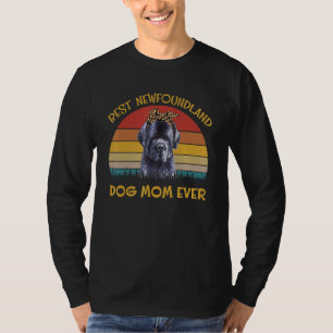 Womens Lovely Dog Holder Dog Best Dog Mum Newfoun T-Shirt