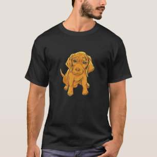 Womens Lovely Dog Holder Dog Lover Vizsla Puppy T-Shirt