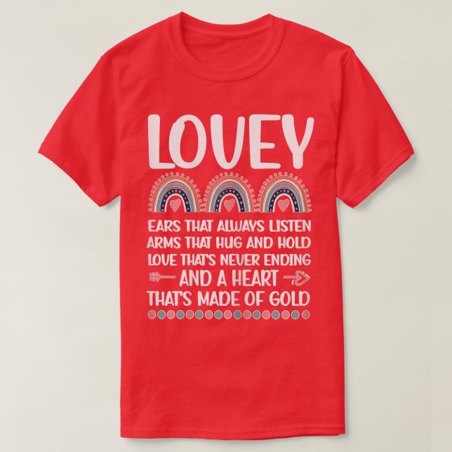 Womens Lovey Grandmother Appreciation Lovey Grandm T-Shirt (Design Front)