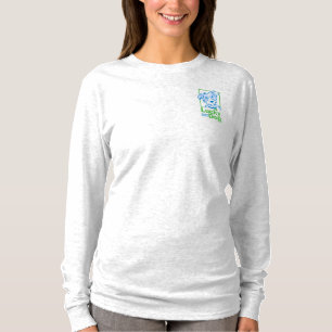 Women's Lucky Dog Long Sleeve T-Shirt (Grey)