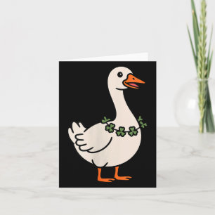 Womens Lucky Goose Shamrock Charm Irish Celebratio Card