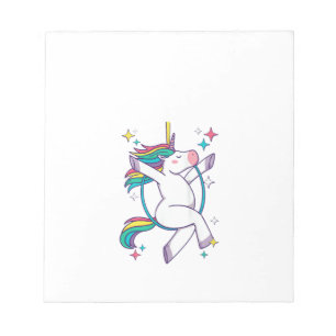 Womens Lyra Unicorn, Aerial Hoop Unicorn, Aerialis Notepad