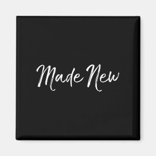 Womens Made New Salvation Quote Faith Christian Ba Magnet