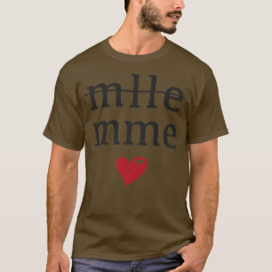 Womens Mademoiselle Madame EVJF Bride to Be Gift T-Shirt