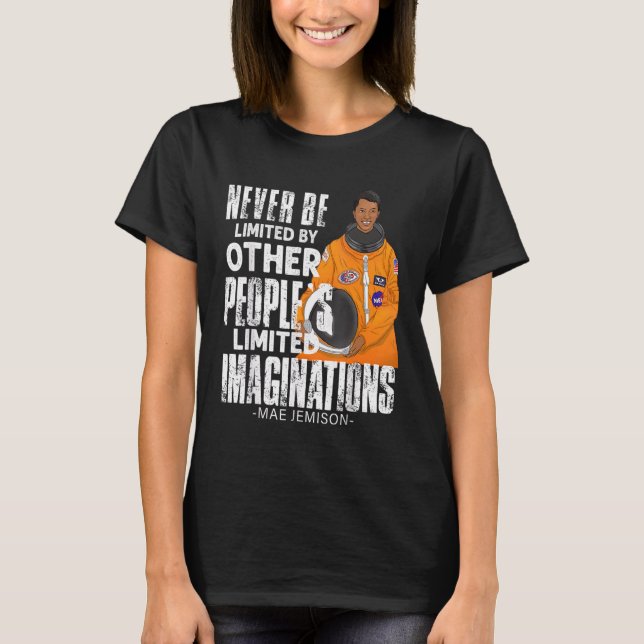 Womens Mae Jemison American Black Woman Astronaut  T-Shirt (Front)