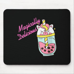 Womens Magically Delicious Unicorn Boba Kawaii Bub Mouse Pad