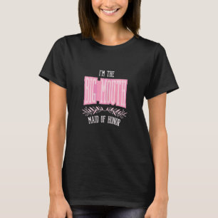 Womens  Maid of Honour Big Mouth Matching Bachelor T-Shirt