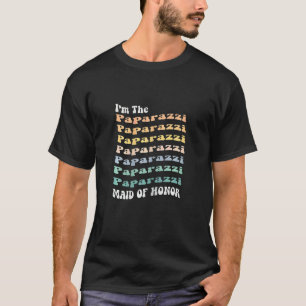 Womens Maid of Honour Paparazzi Matching Bachelo T-Shirt