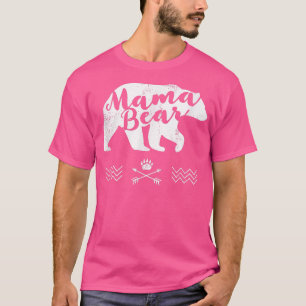Women's Mama Bear Shirt Distressed Tshirt Mum Gift