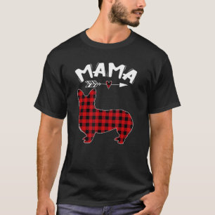 Womens Mama Corgi Mom T-Shirt