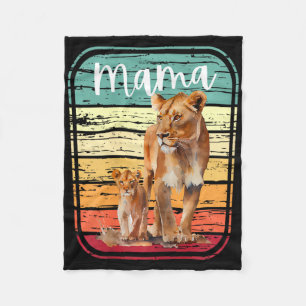 Womens Mama Lion Lioness New Mum Cute Mummy Gift F Fleece Blanket