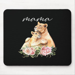Womens Mama Lioness Shirt New Mum Lion Mummy Gift Mouse Pad