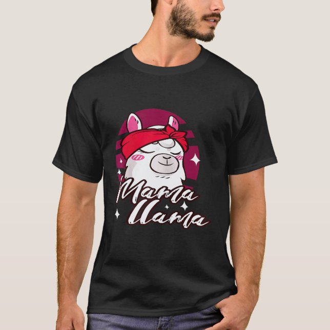 Womens Mama Llama T-Shirt (Front)