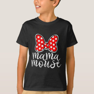 Womens Mama Mouse Family Vacation Mum Funny Mama M T-Shirt