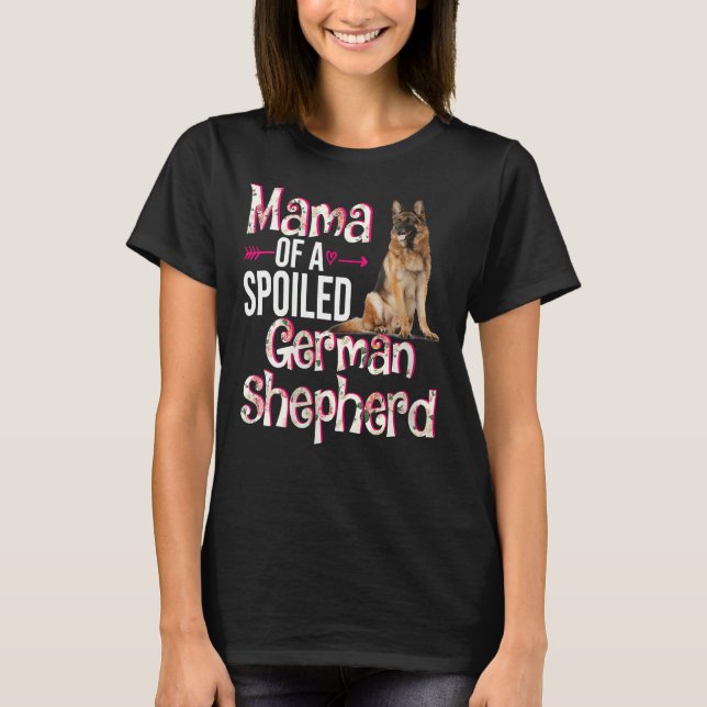 Womens Mama Of A Spoiled German Shepherd Mother S  T-Shirt (Front)