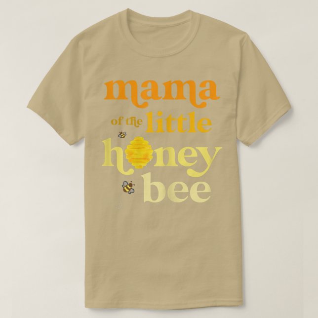 Womens Mama of Little Honey Bee Birthday Gender Re T-Shirt (Design Front)