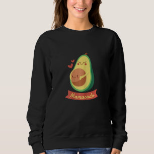 Womens Mamacado Avocado Mama Pregnant Baby Shower Sweatshirt