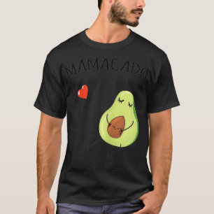 Womens MamaCado Pregnent Avocado Pregnancy Mothers T-Shirt