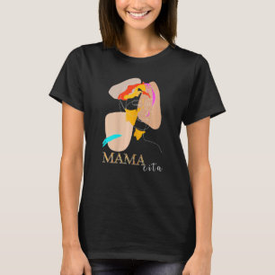 Womens Mamacita Afro Latina  Caribbean Woman Winki T-Shirt