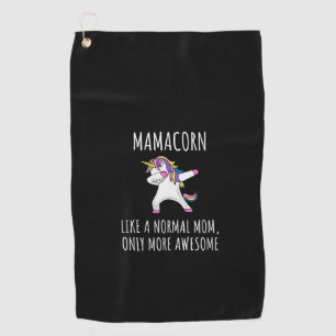 Womens Mamacorn Like A Mum Only Awesome Dabbing Un Golf Towel