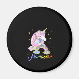 Womens MamaCorn Mom Funny Unicorn Mother's Day Gif Magnet