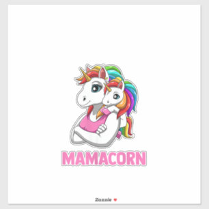 Womens Mamacorn - Mother Daughter Unicorns Tank To