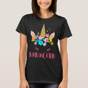 Womens Mamacorn Unicorn Costume Mum Mother's Day T-Shirt