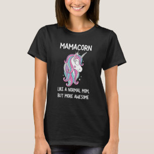 Womens Mamacorn Unicorn Costume Mum Mother's Day T-Shirt