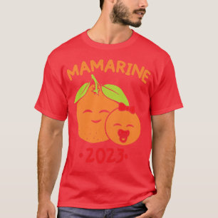 Womens Mamarine 2023 Pregnancy Announce Mother Mam T-Shirt