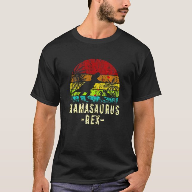 Womens Mamasaurus  Rex Dinosaur Mama Saurus Family T-Shirt (Front)