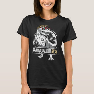 Womens Mamasaurus Rex Dinosaur Mama Saurus Mother' T-Shirt