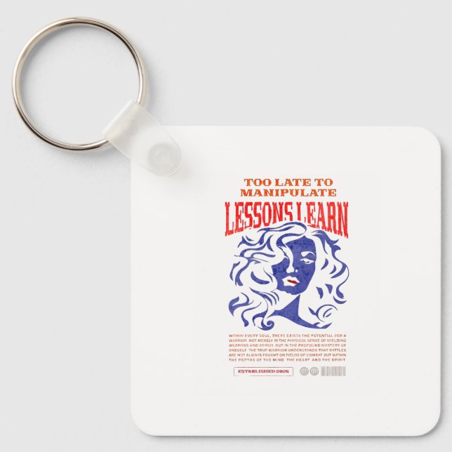 WOMEN'S MANIPULATE LESSONS LEARN KEYCHAIN  (Front)
