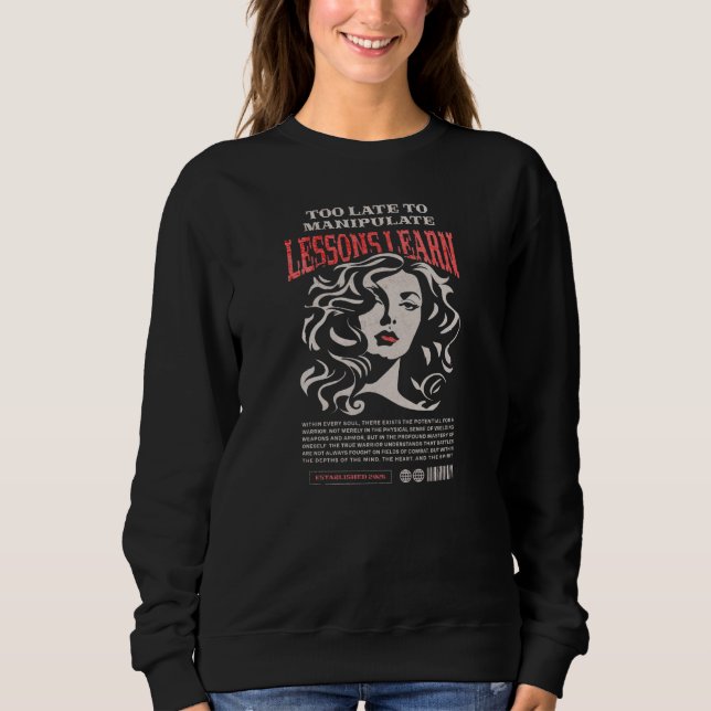 WOMEN'S MANIPULATE LESSONS LEARN SWEATSHIRT  (Front)