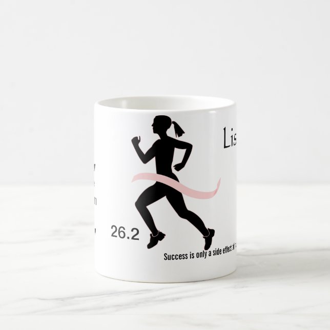 Women's Marathon Mug Pink Ribbon (Center)